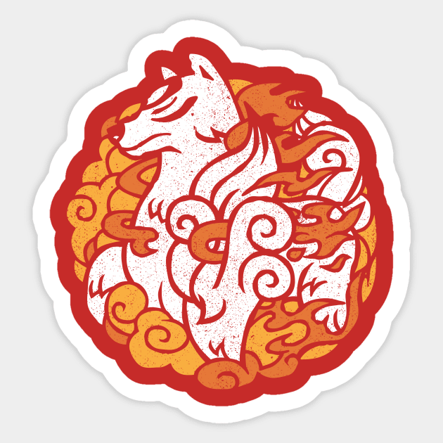 Okami Amaterasu Sticker by shoden